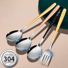 Stainless Steel Long Handle Dinner Spoon Kitchen Accessories