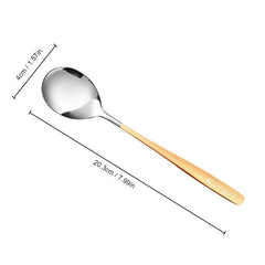 Stainless Steel Long Handle Dinner Spoon Kitchen Accessories
