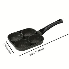 Non Stick Egg Pancake Maker w/ Wooden Handle for Induction Cooker & Gas Stov