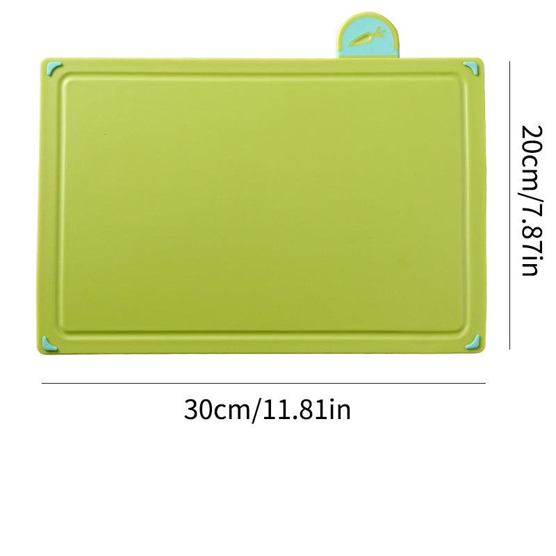 4-Piece Colour-Coded Plastic Cutting Board Set with Storage Case