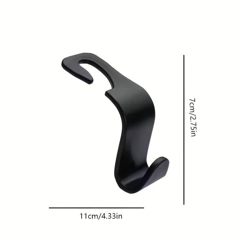 2pcs Car Carbon Fiber Seat Back Hidden Hook