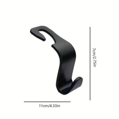 2pcs Car Carbon Fiber Seat Back Hidden Hook