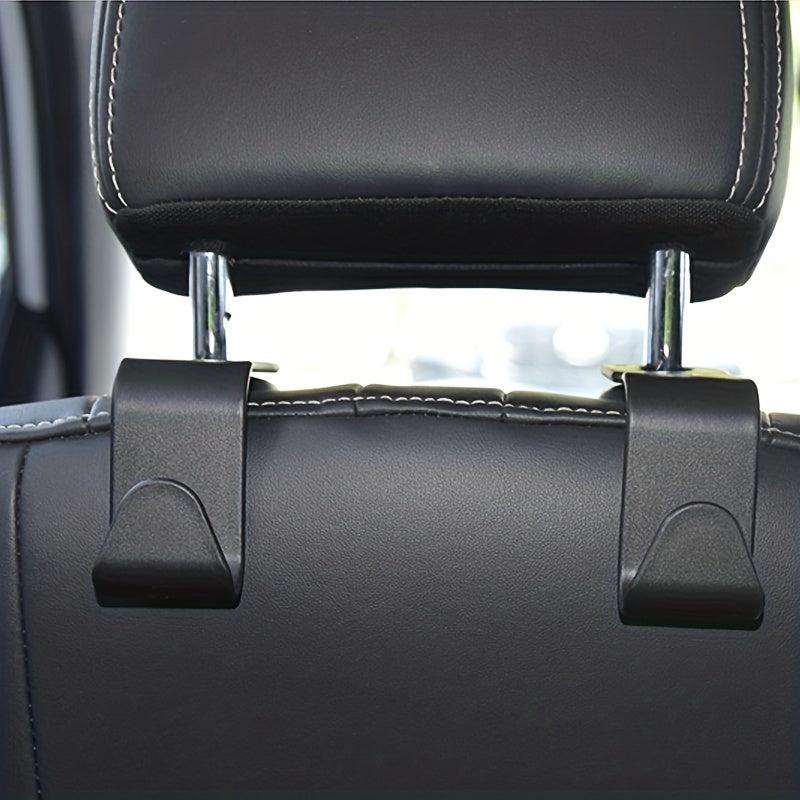2pcs Car Carbon Fiber Seat Back Hidden Hook