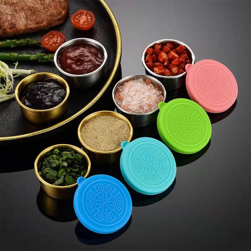 6pcs Silicone Can Lids Pet Food Can Salad Dressing Replacement Cover