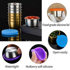 6pcs Silicone Can Lids Pet Food Can Salad Dressing Replacement Cover