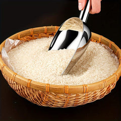 1pc Stainless Steel Ice Scoop Kitchen Gadget