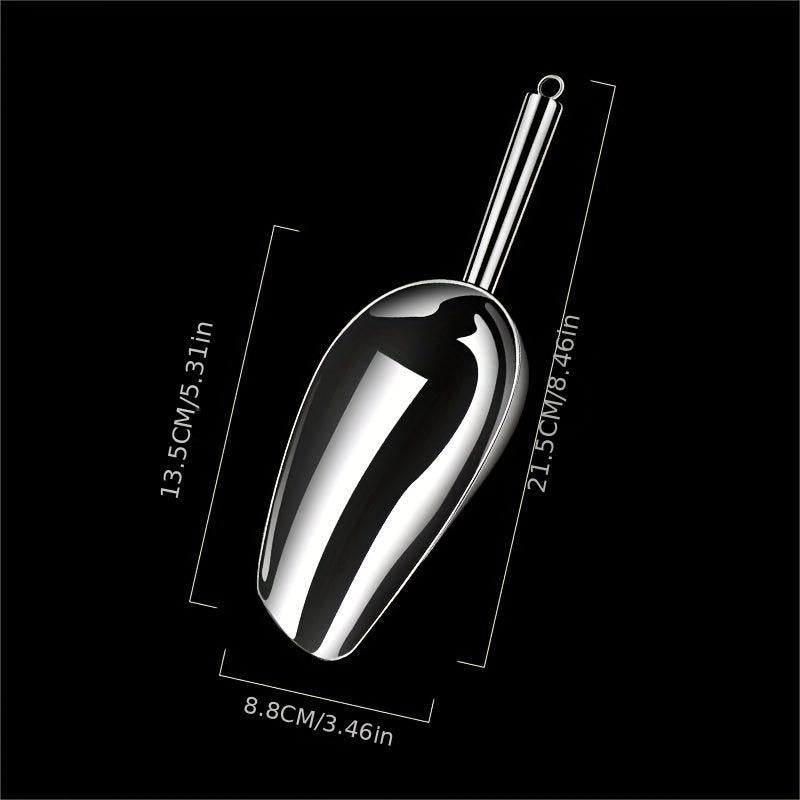 1pc Stainless Steel Ice Scoop Kitchen Gadget