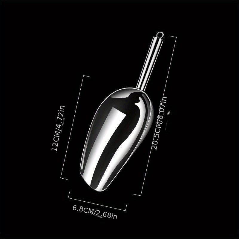 1pc Stainless Steel Ice Scoop Kitchen Gadget