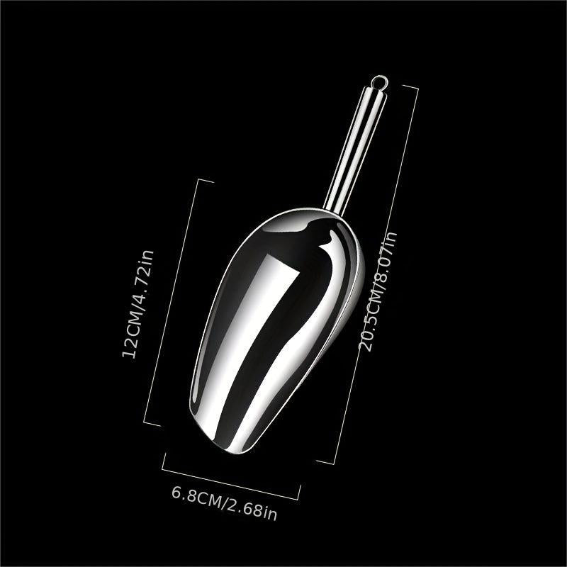 1pc Stainless Steel Ice Scoop Kitchen Gadget