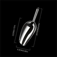 1pc Stainless Steel Ice Scoop Kitchen Gadget