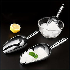 1pc Stainless Steel Ice Scoop Kitchen Gadget