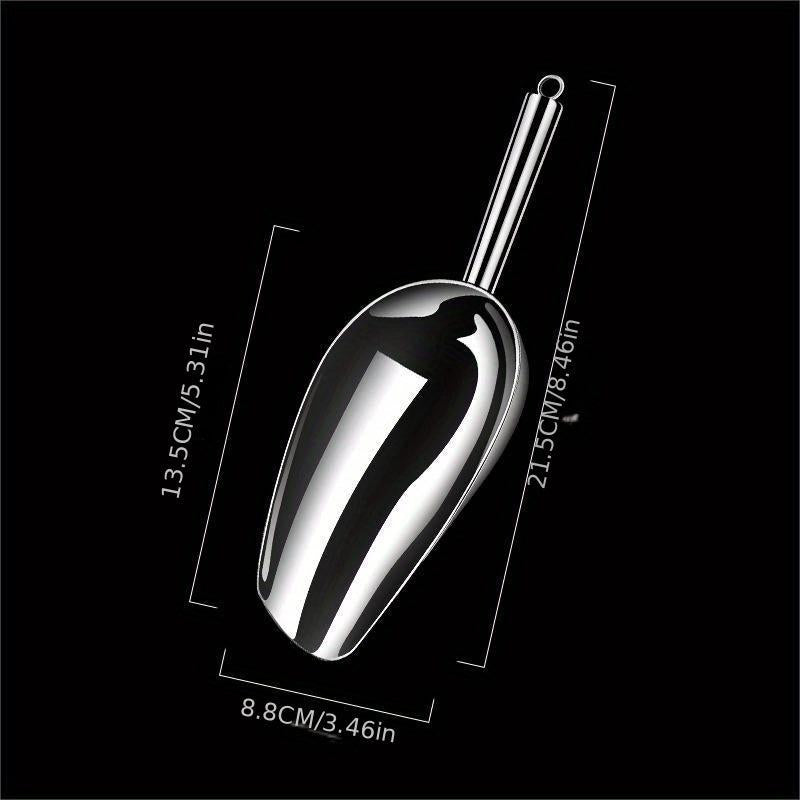1pc Stainless Steel Ice Scoop Kitchen Gadget