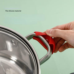 2pcs Silicone Pot Handle Ear Covers High Temperature Resistant