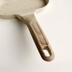 Non Stick Cast Iron Skillet 3-Hole Frying Pan