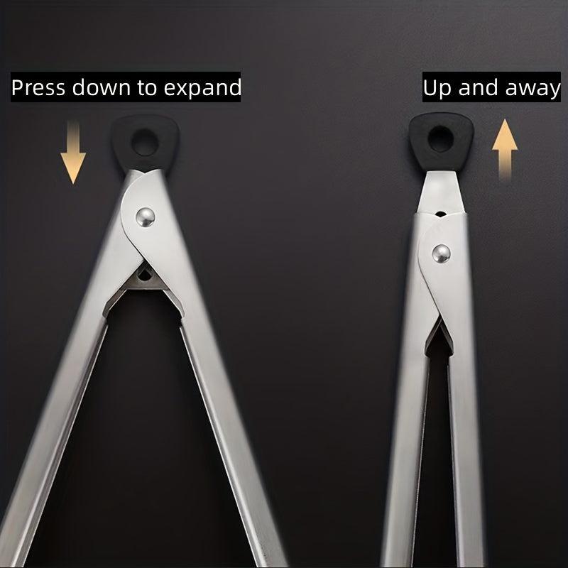 Large Heat Resistant Stainless Steel Food Tong 30 48 Cm