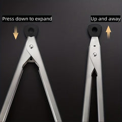 Large Heat Resistant Stainless Steel Food Tong 30 48 Cm