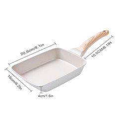 Japanese Omelette Pan 20 57cmx15 Aluminum Alloy Nonstick Tamagoyaki Egg Pan