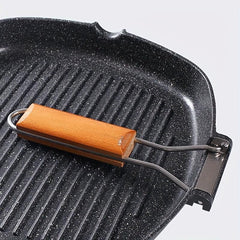 Foldable Handle Steak Pan for Camping Non Stick Skillet