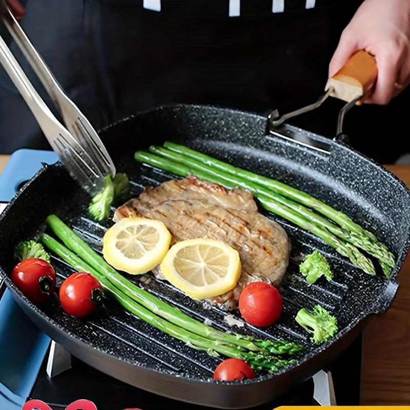 Foldable Handle Steak Pan for Camping Non Stick Skillet