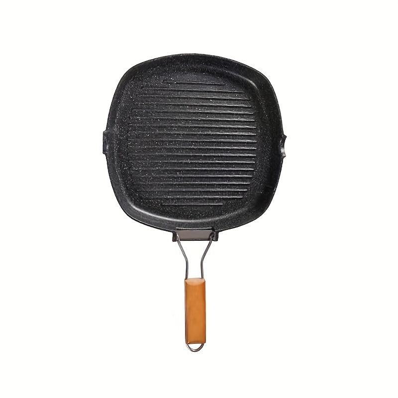 Foldable Handle Steak Pan for Camping Non Stick Skillet