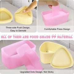Rice Mold Set Triangle Sushi Mold 3pcs DIY Sushi Maker With Rice Spoon