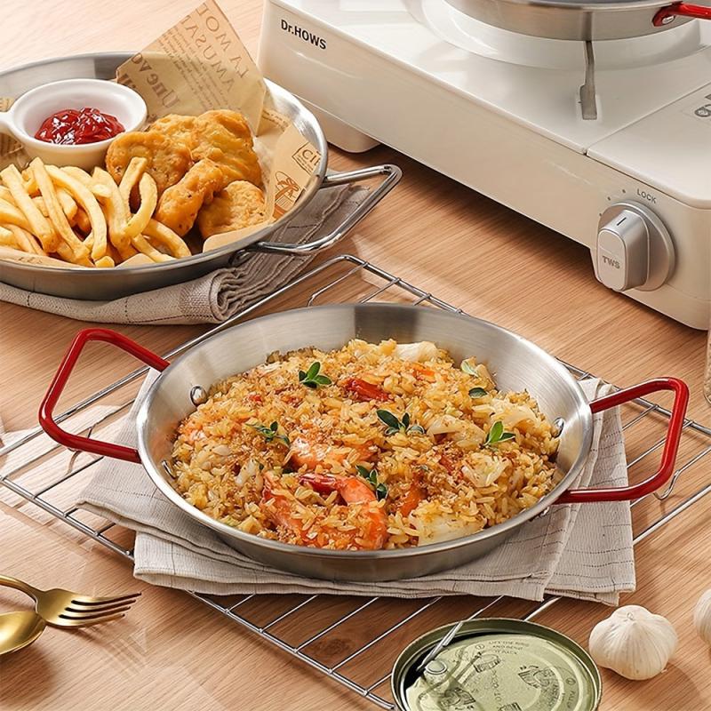Stainless Steel Seafood Pan for Camping and Outdoor Cooking