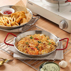 Stainless Steel Seafood Pan for Camping and Outdoor Cooking
