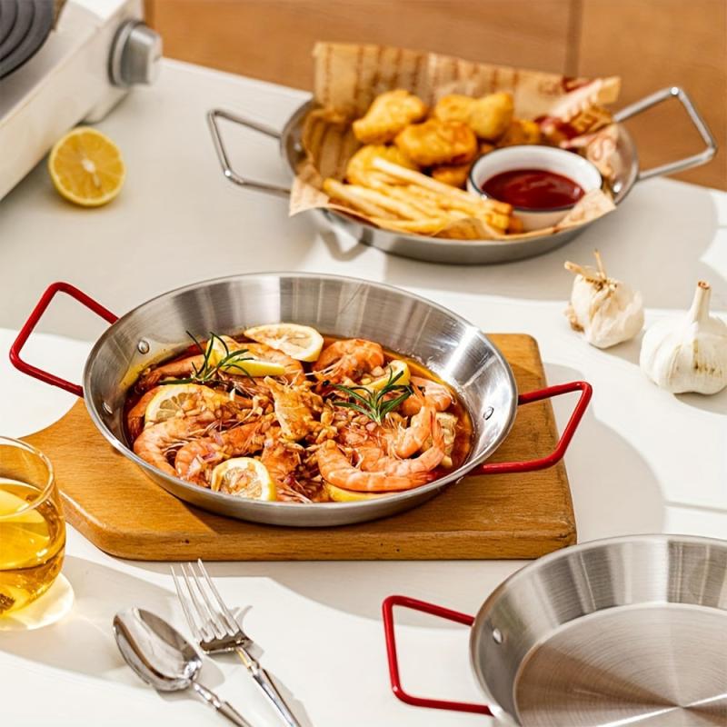 Stainless Steel Seafood Pan for Camping and Outdoor Cooking