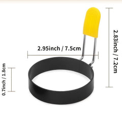 4pcs Stainless Steel Egg Cooking Ring with Handle