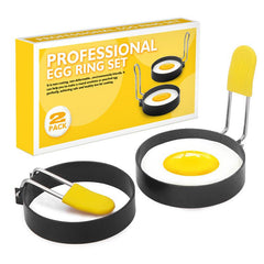 4pcs Stainless Steel Egg Cooking Ring with Handle