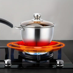 Stainless Steel Milk Pot Nonstick Saucepan Noodle Pot With Lid