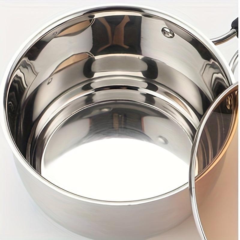 Stainless Steel Milk Pot Nonstick Saucepan Noodle Pot With Lid