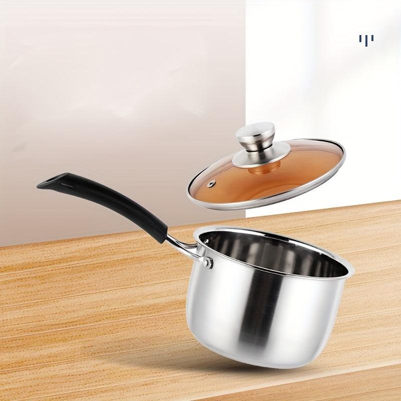 Stainless Steel Milk Pot Nonstick Saucepan Noodle Pot With Lid
