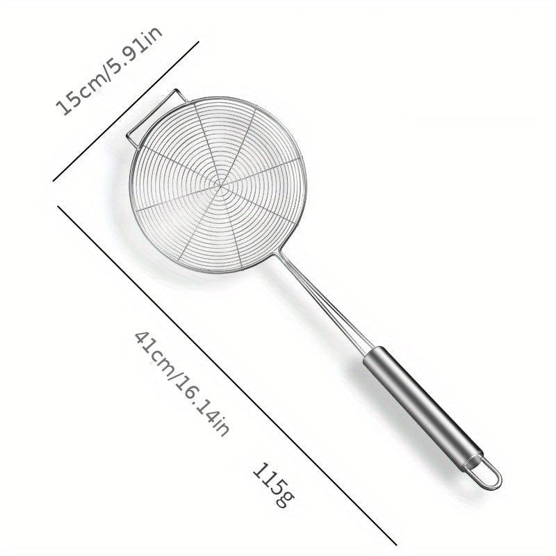 3pcs Colander Strainer Set Stainless Steel Wire Skimmer Kitchen Tool