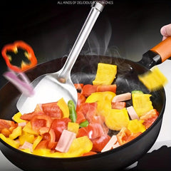 Stainless Steel Kitchenware Set Wooden Handle Soup Spoon