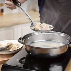 Stainless Steel Kitchenware Set Wooden Handle Soup Spoon