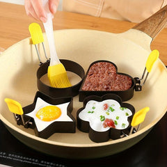 5 Pcs Stainless Steel Egg Rings Set Nonstick Omelette Frying Molds