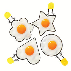 5 Pcs Stainless Steel Egg Rings Set Nonstick Omelette Frying Molds