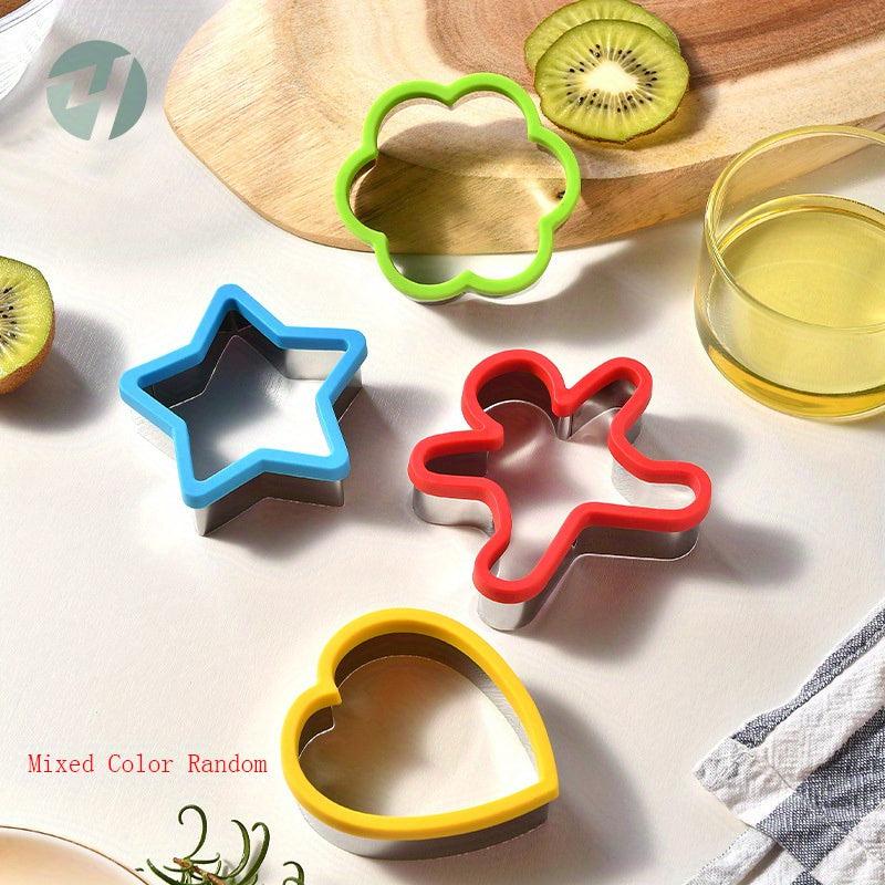 6pcs Christmas Cookie Cutter Set & Stamps for DIY Baking Decoration