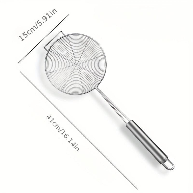 Stainless Steel Colander Skimmer Spoon Sieve Filter Spoon