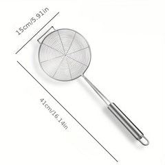 Stainless Steel Colander Skimmer Spoon Sieve Filter Spoon