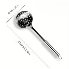 Stainless Steel Colander Skimmer Spoon Sieve Filter Spoon