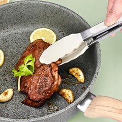 2pcs Anti-scalding Kitchen Tongs High Silicone Clip Easy To Fry Steak Barbecue