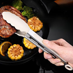 2pcs Anti-scalding Kitchen Tongs High Silicone Clip Easy To Fry Steak Barbecue
