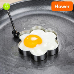 4pcs Stainless Steel Egg Pancake Shaper Omelette Mold Frying Egg Cooking
