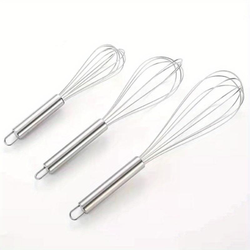 Stainless Steel Egg Frother Manual Whisk Handheld Kitchen Milk Beater Blender