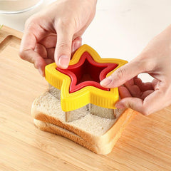 2pcs Star Shaped Sandwich Molds - Stainless Steel