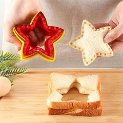2pcs Star Shaped Sandwich Molds - Stainless Steel
