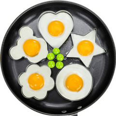 Heart Shaped Omelettes & Poached Eggs Bento Molds
