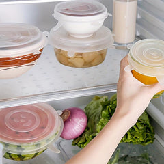 6pcs Silicone Stretch Lids Reusable Food Saving Cover